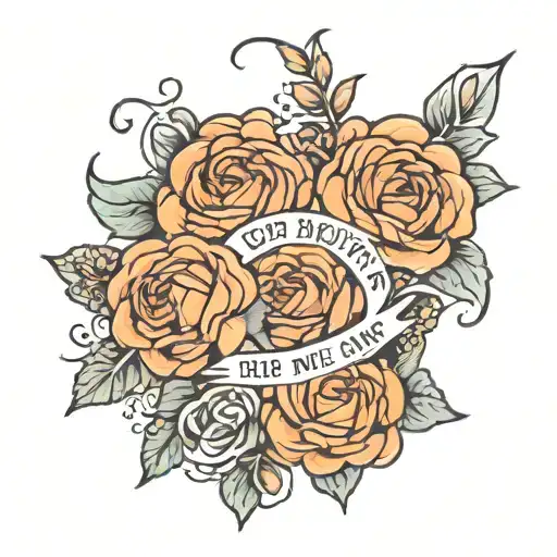rip mum remembrance tattoo design idea