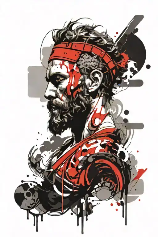 Greek Gods purpose tattoo design idea