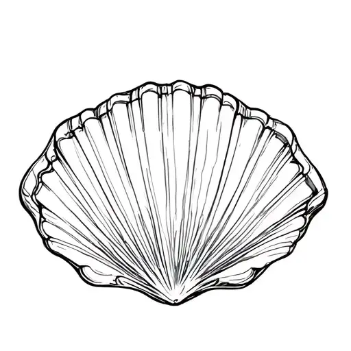 Scallop Shell tattoo design idea