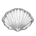 Scallop Shell tattoo design idea