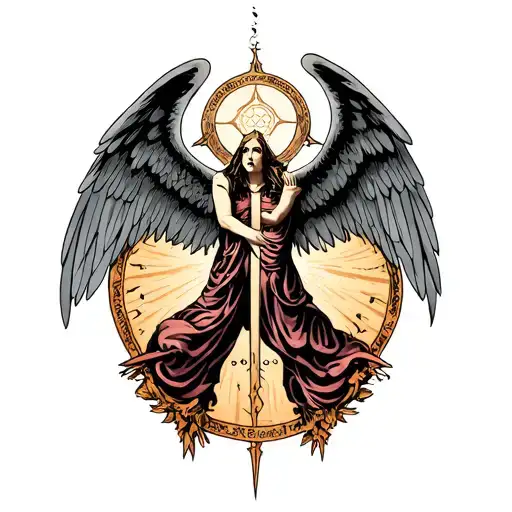 Supernatural anti possession tattoo with something to do with the angel Gabriel tattoo design idea