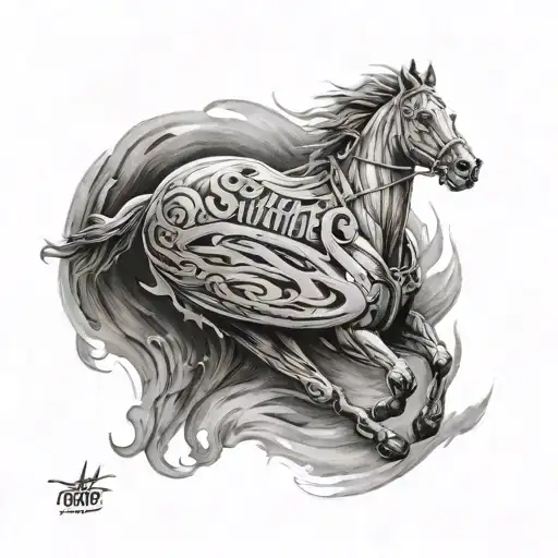 the race is not for the swift but for who can endure it  tattoo design idea