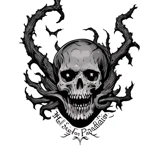 Hell's paradise Hollow tattoo tattoo design idea