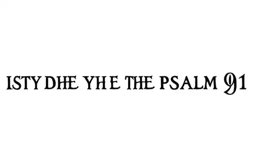 "Image inspired Psalm 91" tattoo design idea
