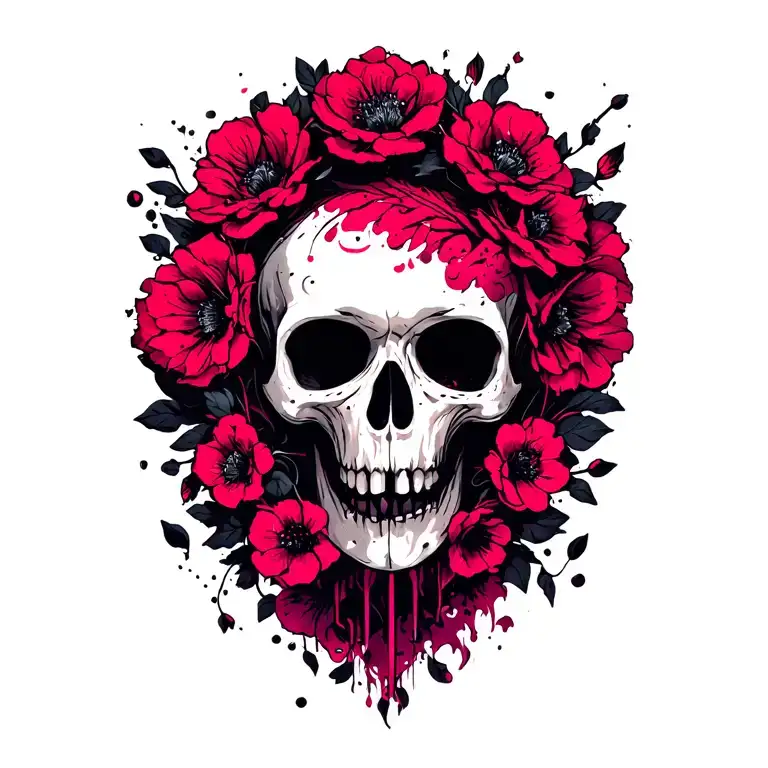poison logo  floral tattoo tattoo design idea