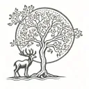 Aries tree of life 3 sons strong person but keeps getting knocked down n used tattoo design idea