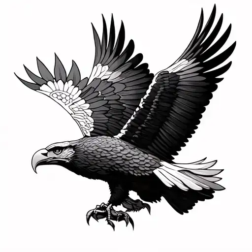 Mexican Eagle tattoo design idea