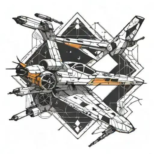 x-wing  tattoo design idea