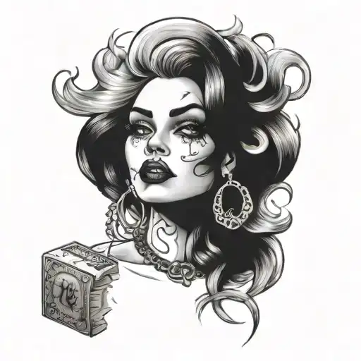 fuck bitches get money tattoo design idea