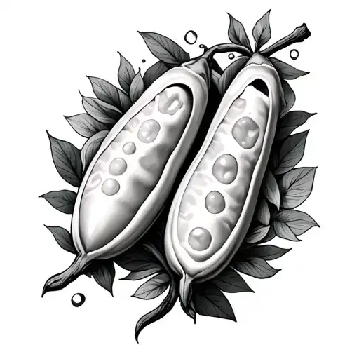 2 Peas In A Pod tattoo design idea