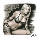 alexis texas in micro bikini tattoo design idea