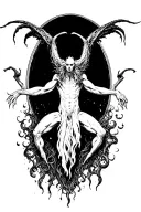 Lucifer falling tattoo design idea