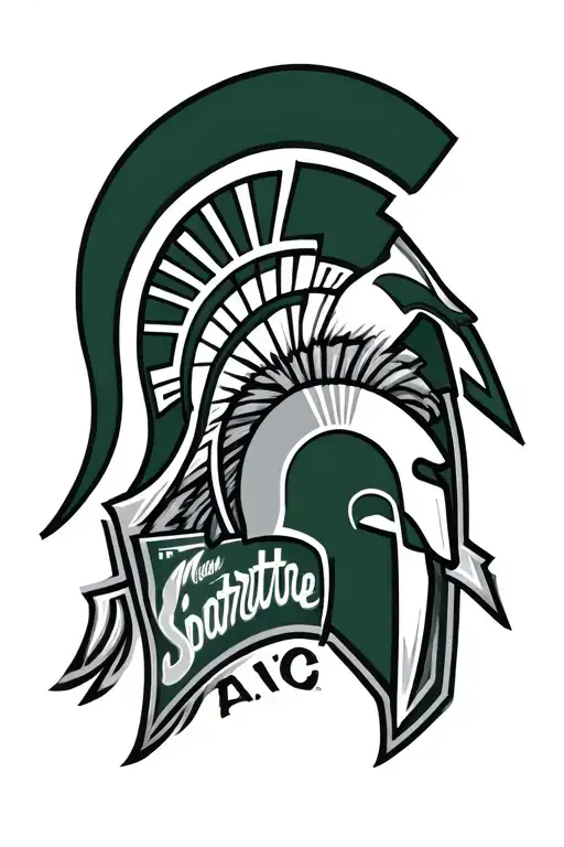 michigan state spartans tattoo design idea