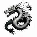 Dragon Wrapped Around Arm tattoo design idea