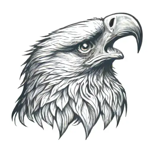 eagle head profile holding shoulder tattoo tattoo design idea