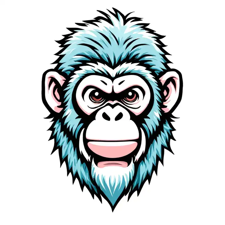 3 swag monkeys tattoo design idea