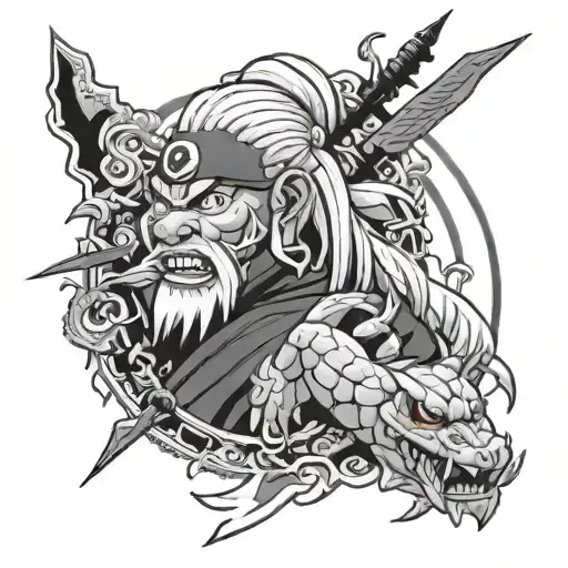 Jiraiya tattoo design idea