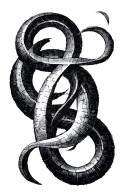 Fibonacci sequence grid, drawn in brush strokes, Roman numerals used  tattoo design idea