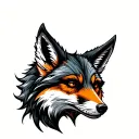 Fox Face tattoo design idea
