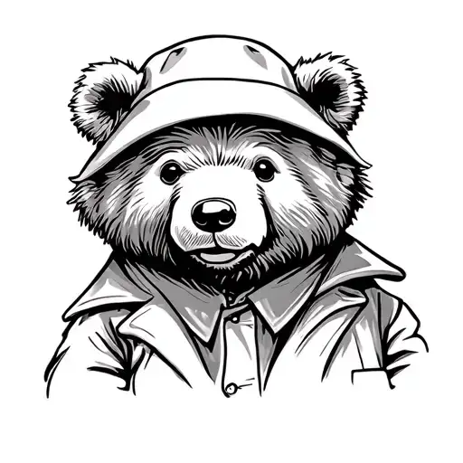 Paddington Bear tattoo design idea