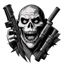 mr peeks from cod zombies outline tattoo tattoo design idea
