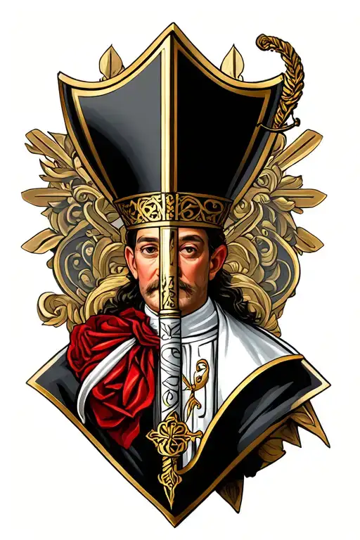 Basel bishop's staff tattoo design idea