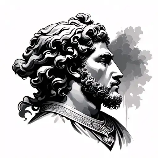 Alexander Great tattoo design idea