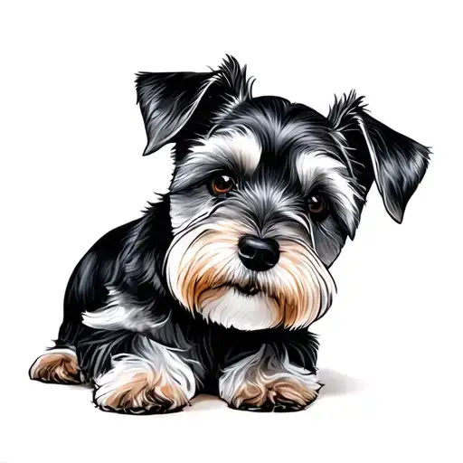 Miniature Schnauzer tattoo design idea