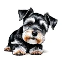 Miniature Schnauzer tattoo design idea