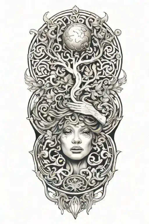 surrendering tattoo design idea