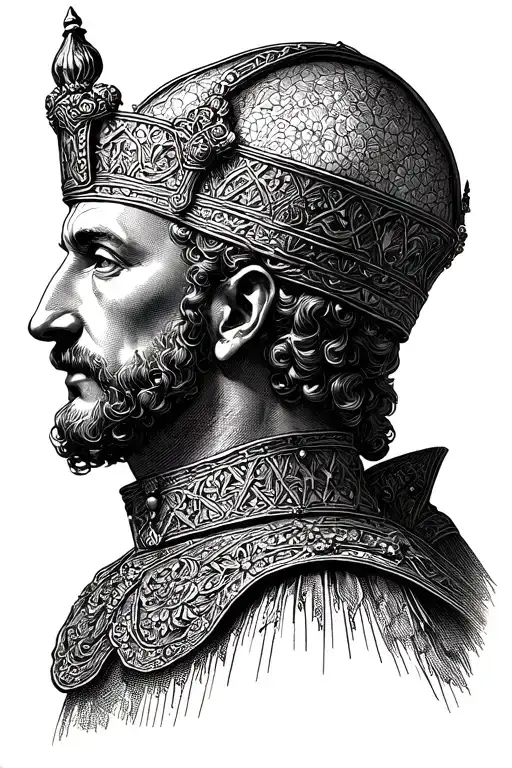 king baldwin iv tattoo design idea