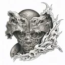 tattoo of Brooklyn rapper Pop Smoke on the ribs ripped apart tattoo design idea