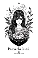 Proverbs 3:5 6 tattoo design idea