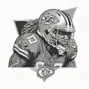 kc chiefs Derek Thomas tattoo design idea