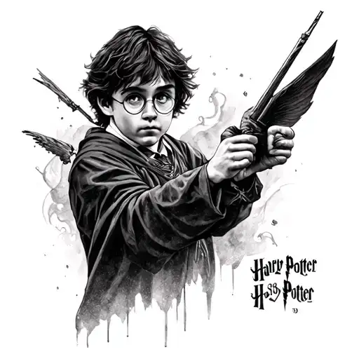 Harry Potter 9 3/4 tattoo design idea