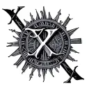 2003 Roman Numerals tattoo design idea