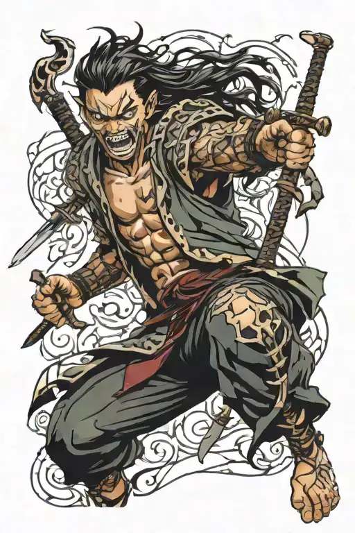 demon slayer tattoo design idea