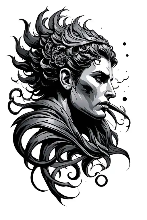 Aquarius tattoo design idea