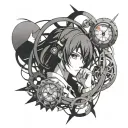 Steins Gate tattoo design idea