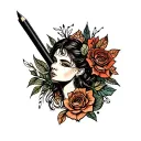 BWC QOH writing tattoo design idea