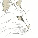 cat nose print tattoo design idea