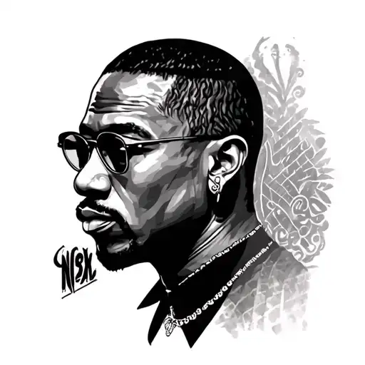 Malcolm x and 2pac tribute tattoo tattoo design idea
