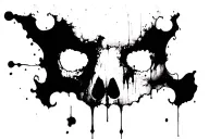 Rorschach inkblot tattoo design idea