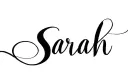 "Sarah" tattoo design idea