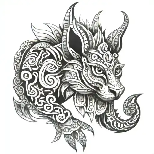 Alebrije tattoo design idea