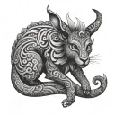 Alebrije tattoo design idea