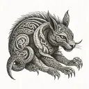 Alebrije tattoo design idea