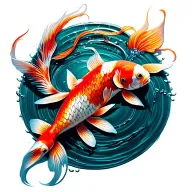 koi fish tattoo design idea