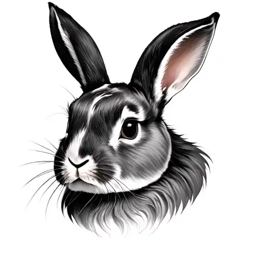 Lionhead Rabbit tattoo design idea