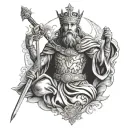 King David tattoo design idea